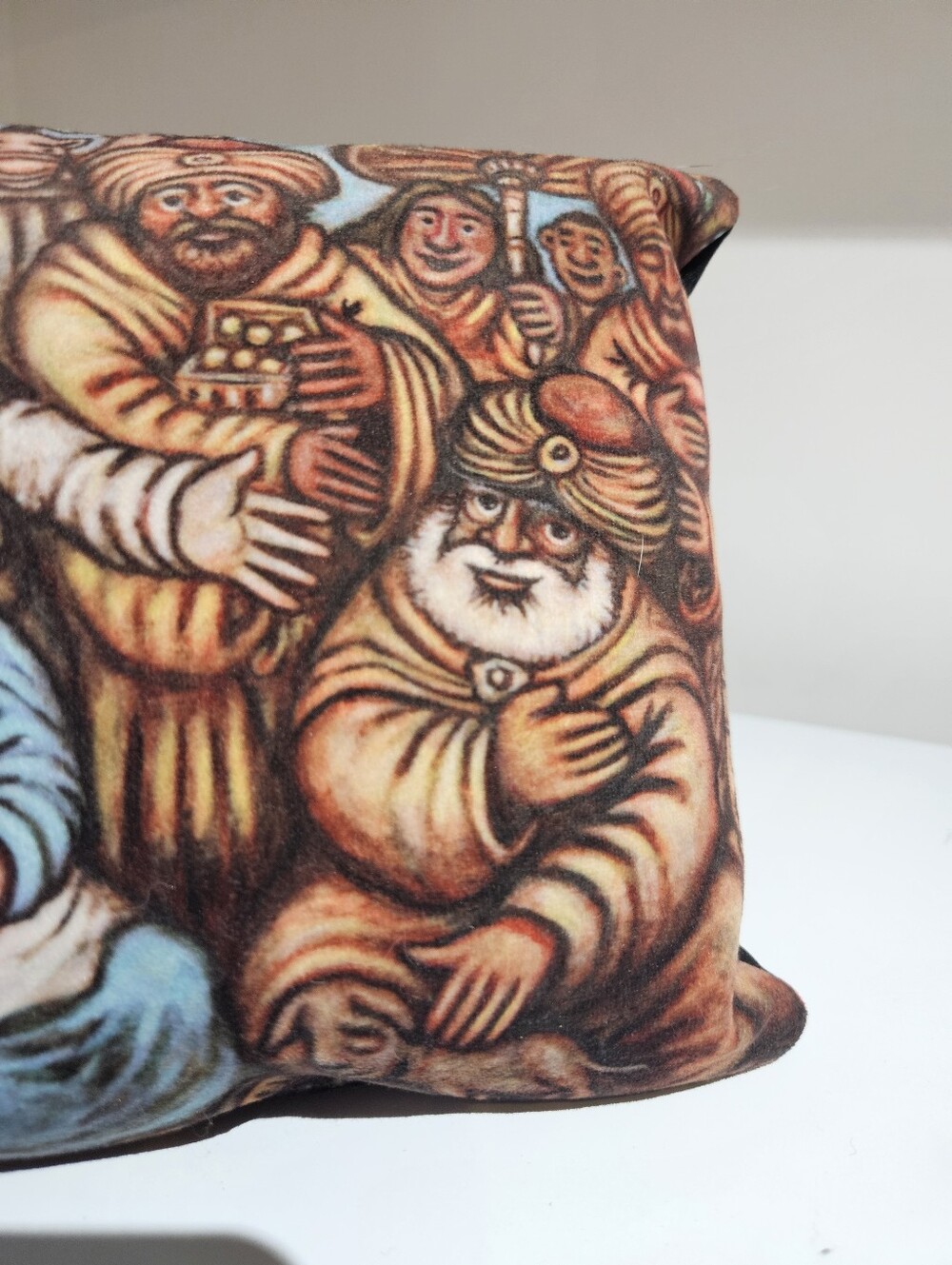 Nativity Small Throw Pillow Decoration Christmas Unique Unusual One-of-a-Kind - Picture 4 of 5